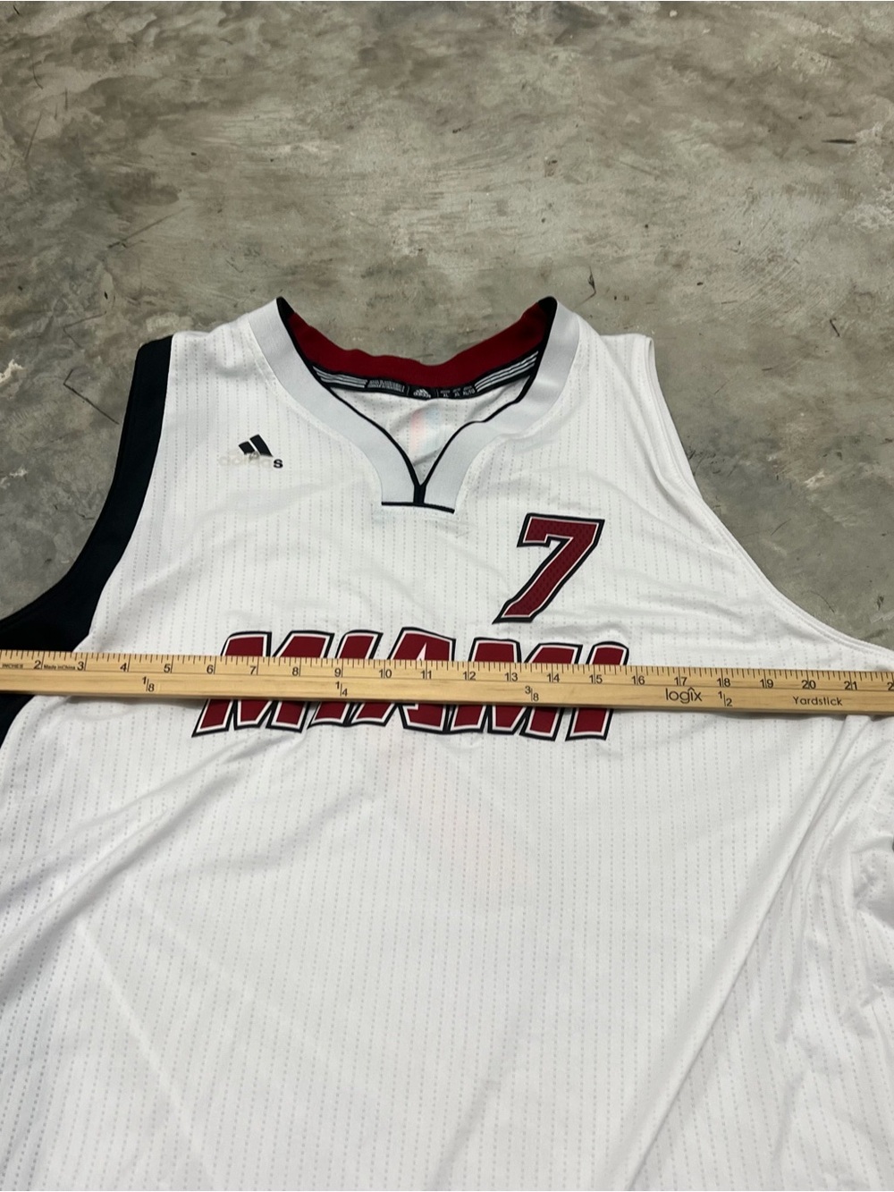 Miami Heat Basketball Jersey Men’s XL Adidas Dragic NBA White READ - Picture 4 of 8